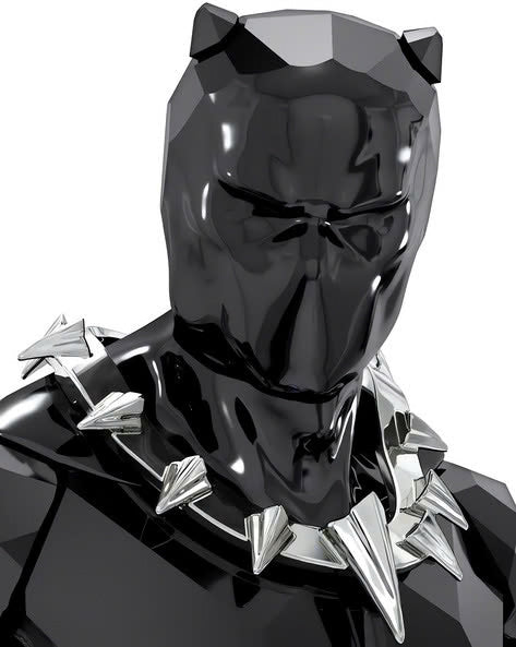Black Panther Crystal Figure