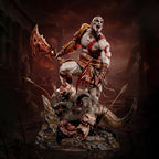God of War Kratos Rage of Sparta Statue – Mythical Beast Slayer Collectible Figure