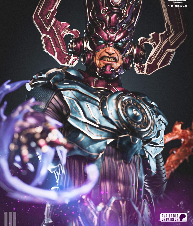 Galactus Cosmic Power Collectible Statue – Premium 3D Model