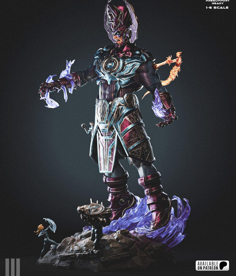 Galactus Cosmic Power Collectible Statue – Premium 3D Model