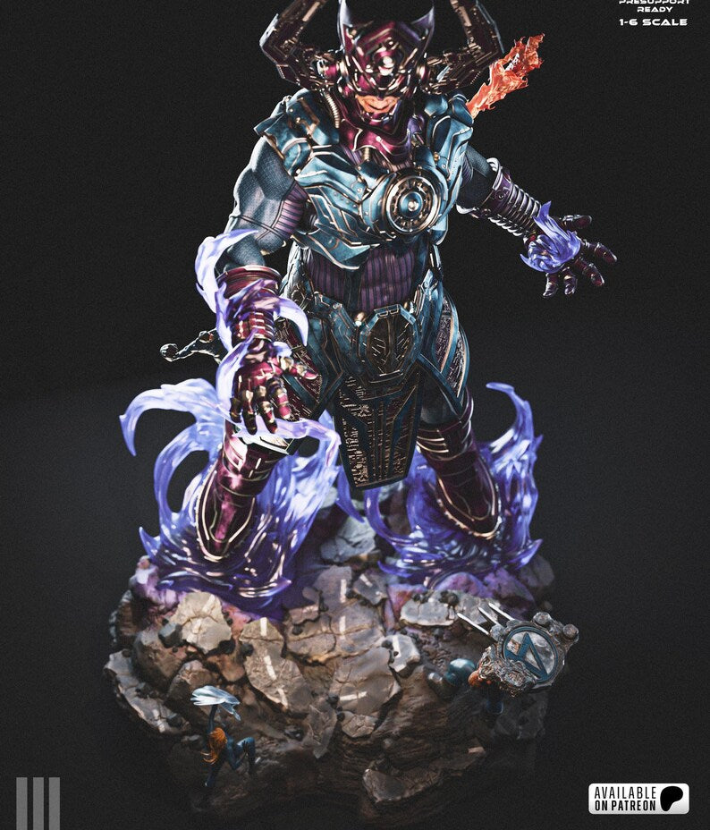 Galactus Cosmic Power Collectible Statue – Premium 3D Model