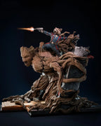 Groot & Rocket Raccoon Ultimate Battle Diorama – Collectible Figure Model