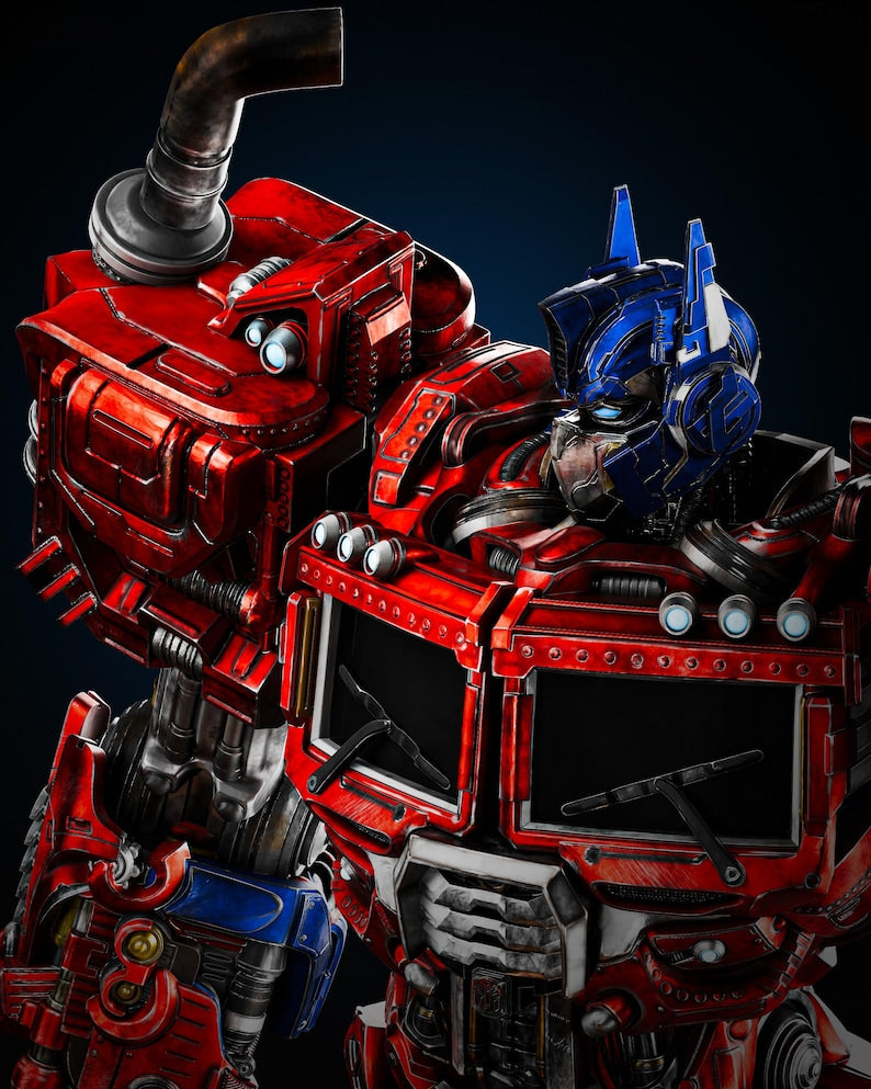 Optimus Prime: Ultimate Cybertronian Warrior – Premium Battle Pose Collectible Statue