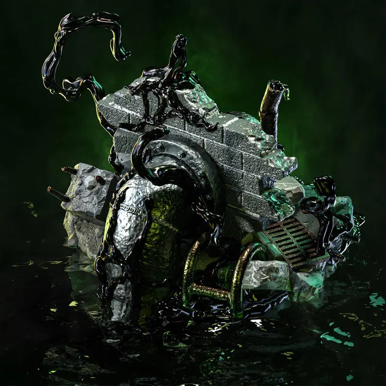 Sewage Venom – Toxic Symbiote | Dark Fantasy Superhero Collectible Statue