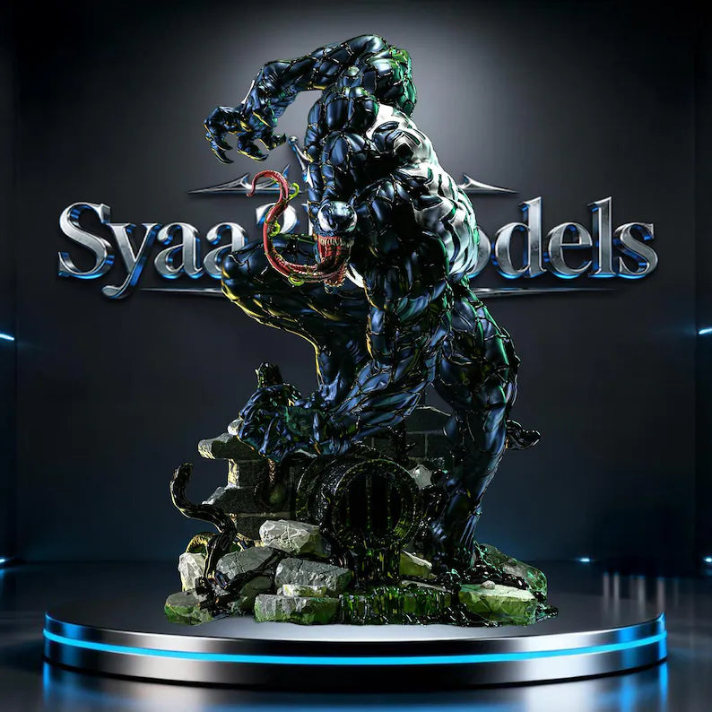 Sewage Venom – Toxic Symbiote | Dark Fantasy Superhero Collectible Statue