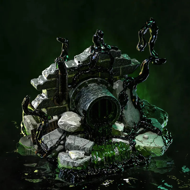 Sewage Venom – Toxic Symbiote | Dark Fantasy Superhero Collectible Statue