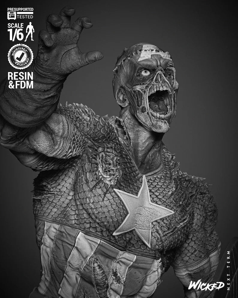 Captain America: Rise of the Undead Zombie – Collectible Statue