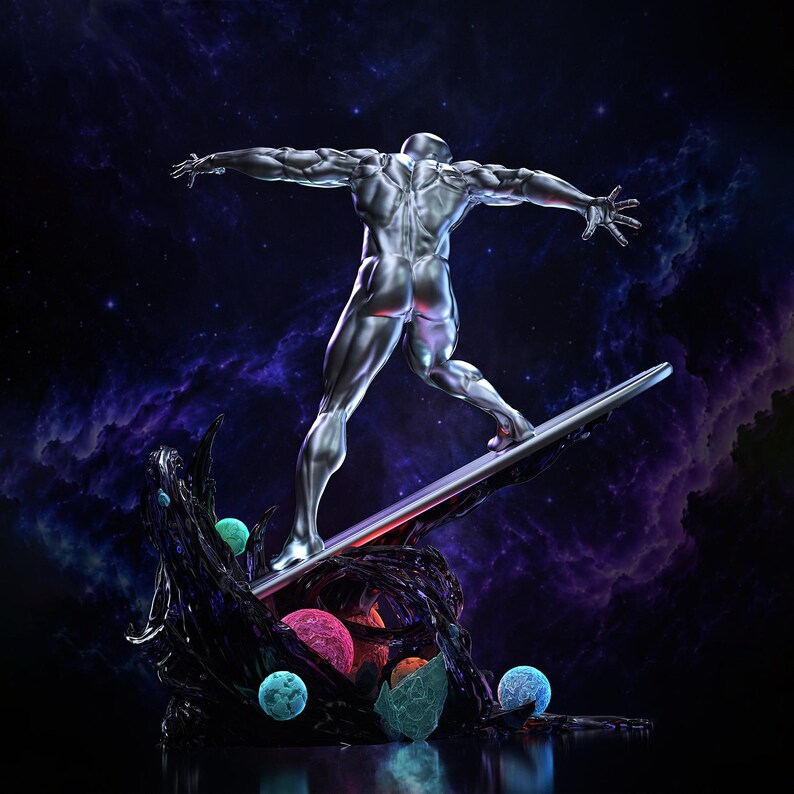 Silver Surfer – Cosmic Wave Rider Superhero Collectible Statue